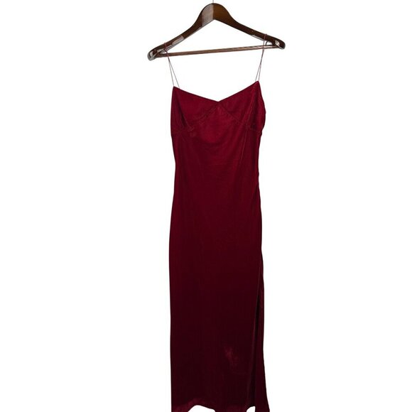 High Botany Dresses & Skirts - Women’s High Botany Medium Red Velvet Sleeveless Maxi Dress